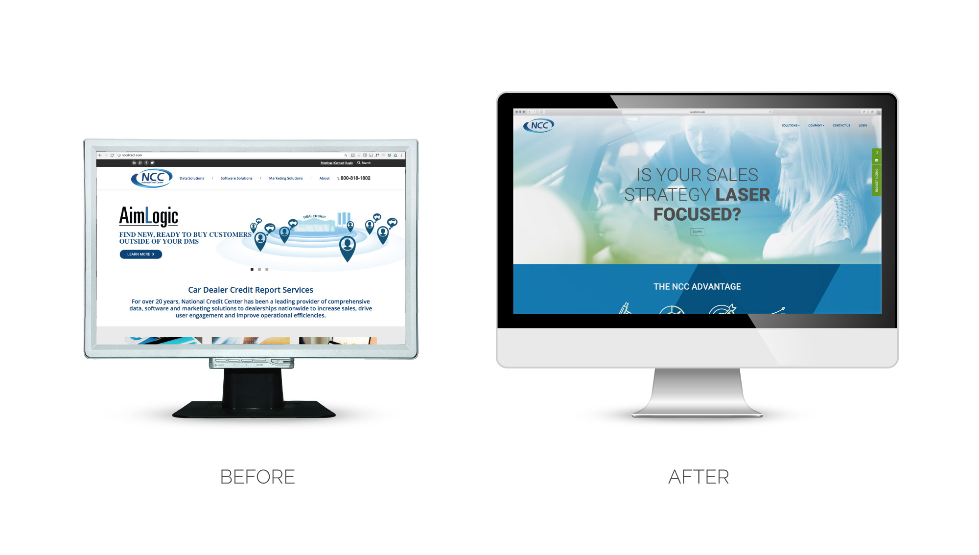 website before and after photos